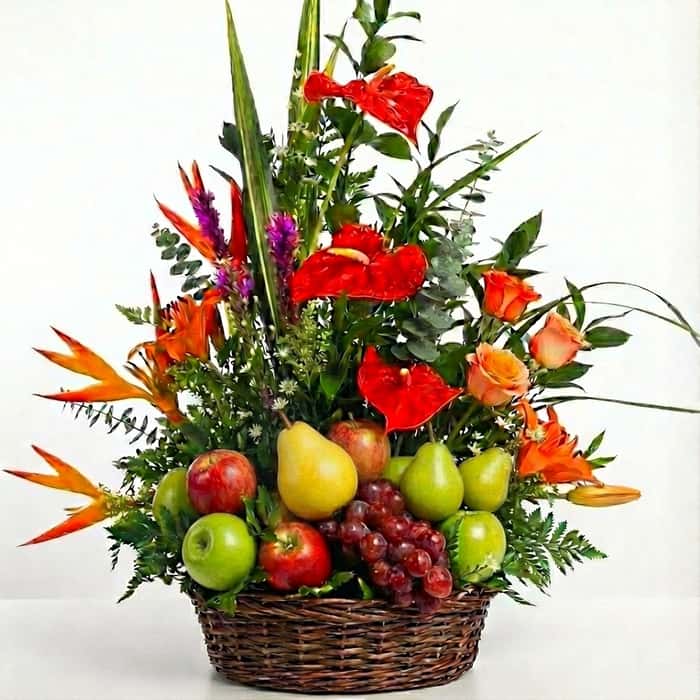 frutero varias flores x 14 y frutas