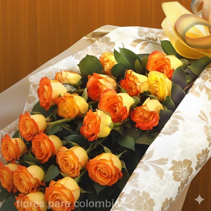 ramillete rosas confeti x 24