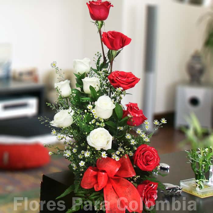 triangular rosas varios colores x 12