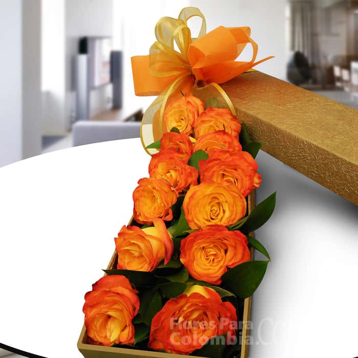 caja rosas confeti x 12
