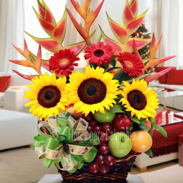 frutero varias flores x 11 y frutas