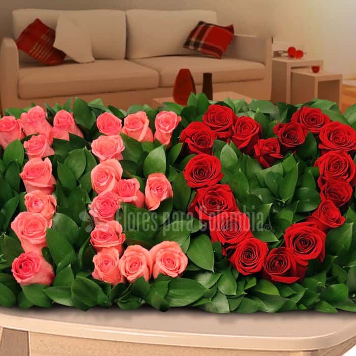 i love u rosas varios colores x 36