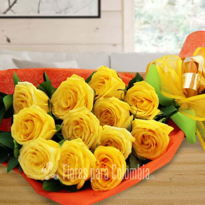 ramillete rosas amarillas x 24