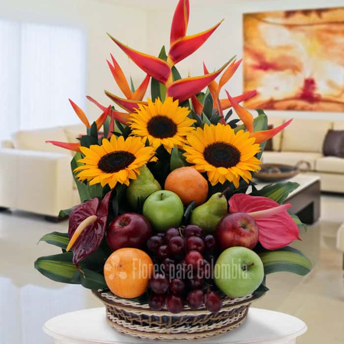 frutero varias flores x 10 y frutas