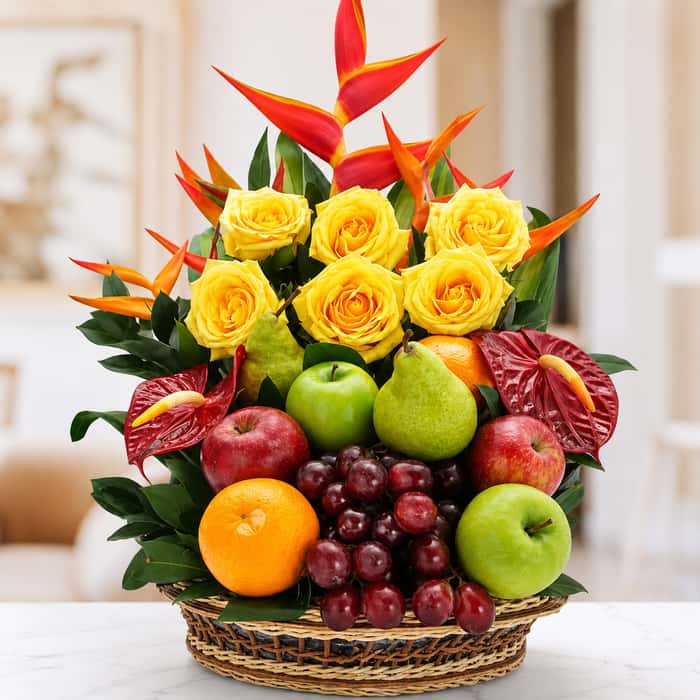frutero varias flores x 13 y frutas