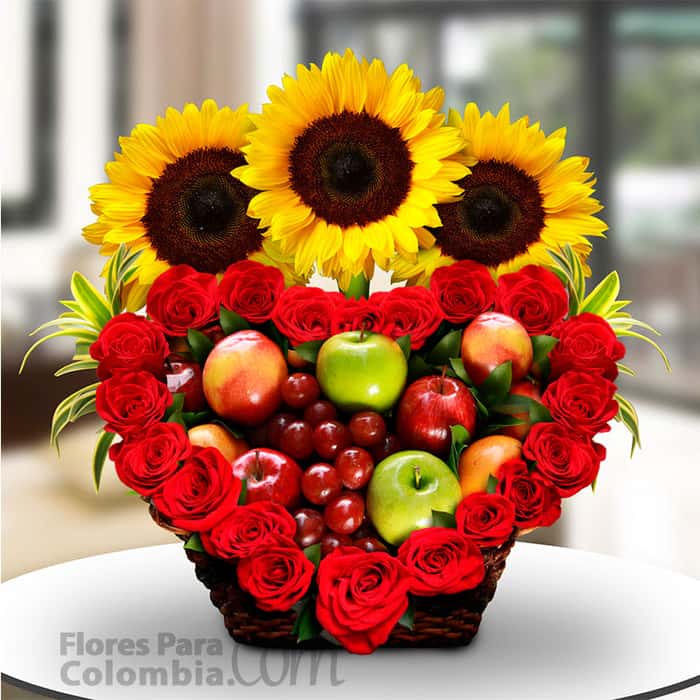 frutero varias flores x 23 y frutas